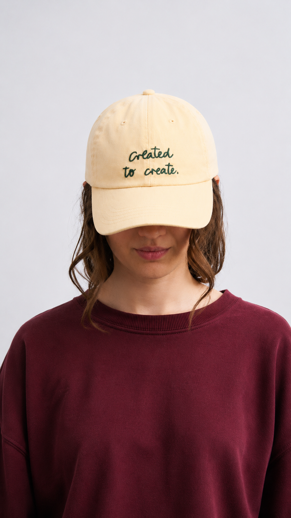 Gorra "Created to Create." - Una gorra con propósito.