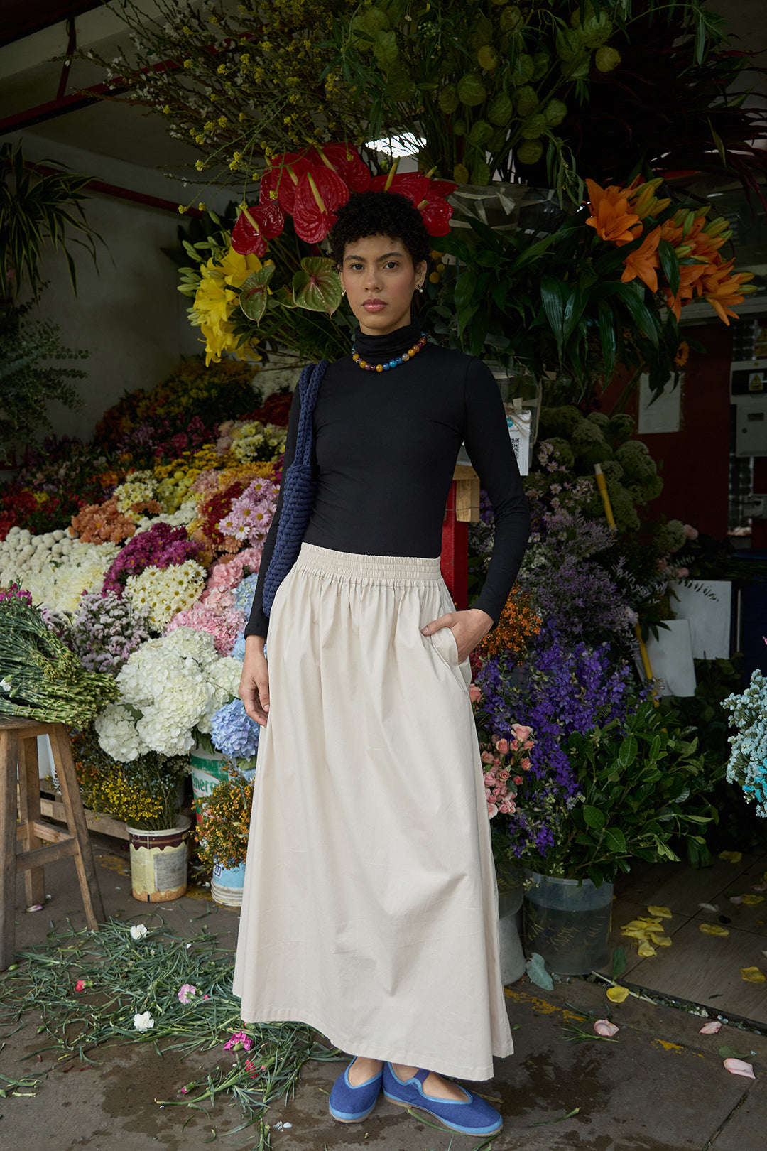 Maxi Falda Silvestre Beige