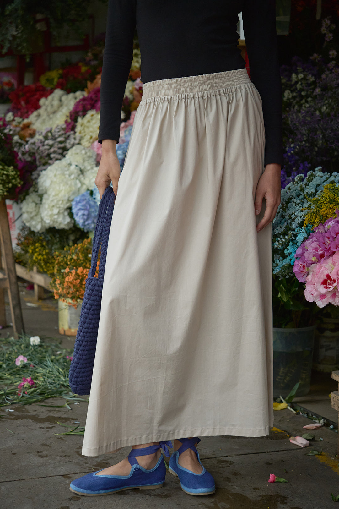 Maxi Falda Silvestre Beige