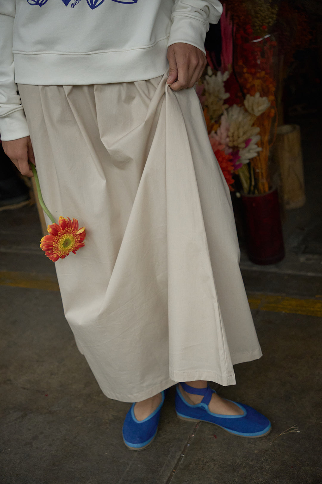 Maxi Falda Silvestre Beige