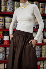 Maxi Falda Silvestre Chocolate