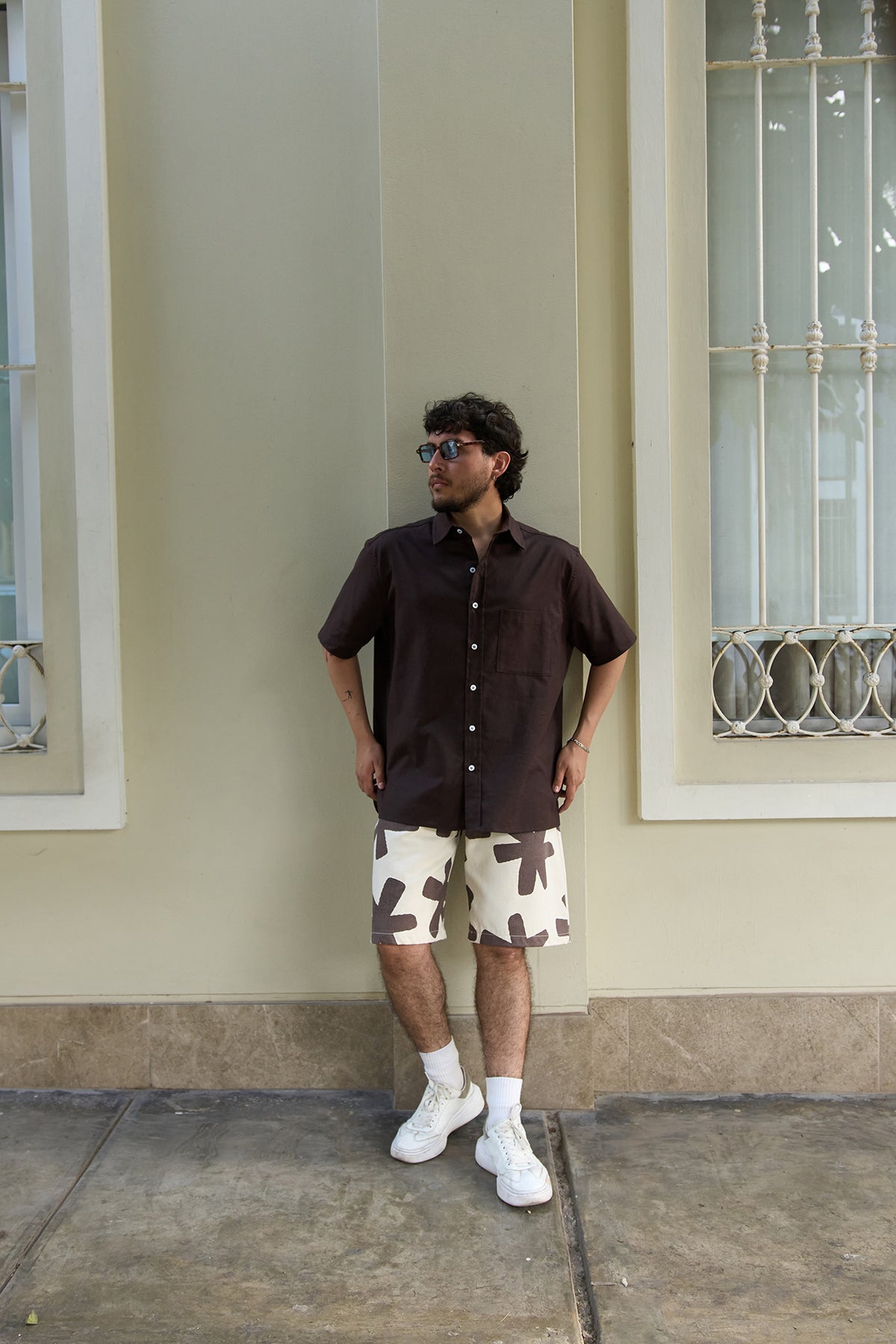 Camisa Kai Chocolate