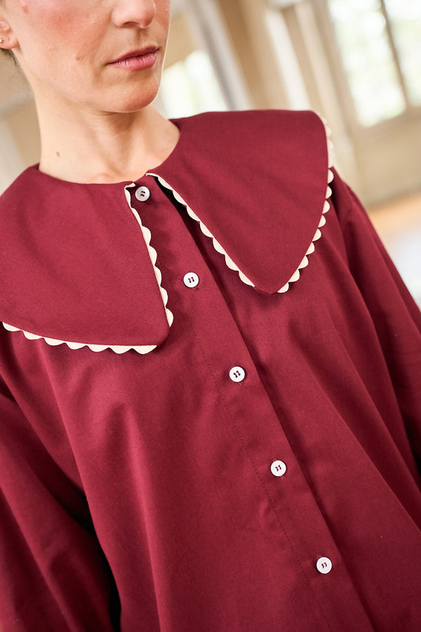 Blusa Victoria Guinda