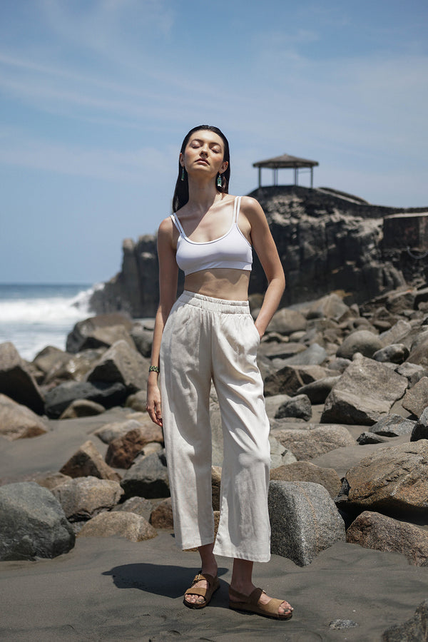 Pantalón Prado Beige Jaspeado
