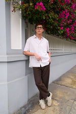 Camisa Kai rayas Beige