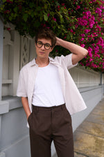 Camisa Kai rayas Beige