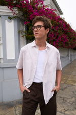 Camisa Kai rayas Beige