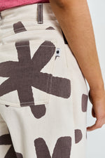 Bermuda Coco – Denim 100% algodón con estampado artesanal