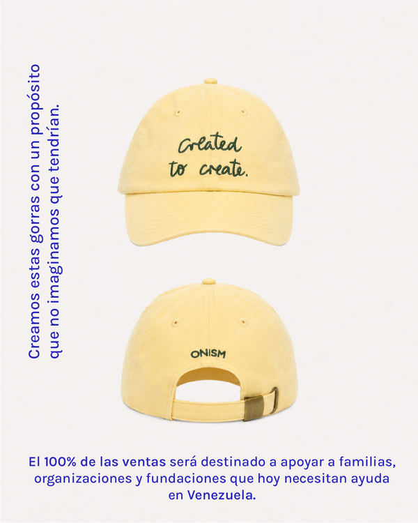 Gorra "Created to Create." - Una gorra con propósito.